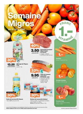 Prospekte Migros - 25.3.2025 - 31.3.2025.