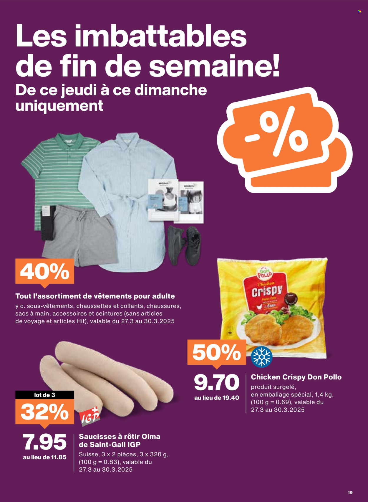 Prospekt Migros - 25.3.2025 - 31.3.2025. Seite 19