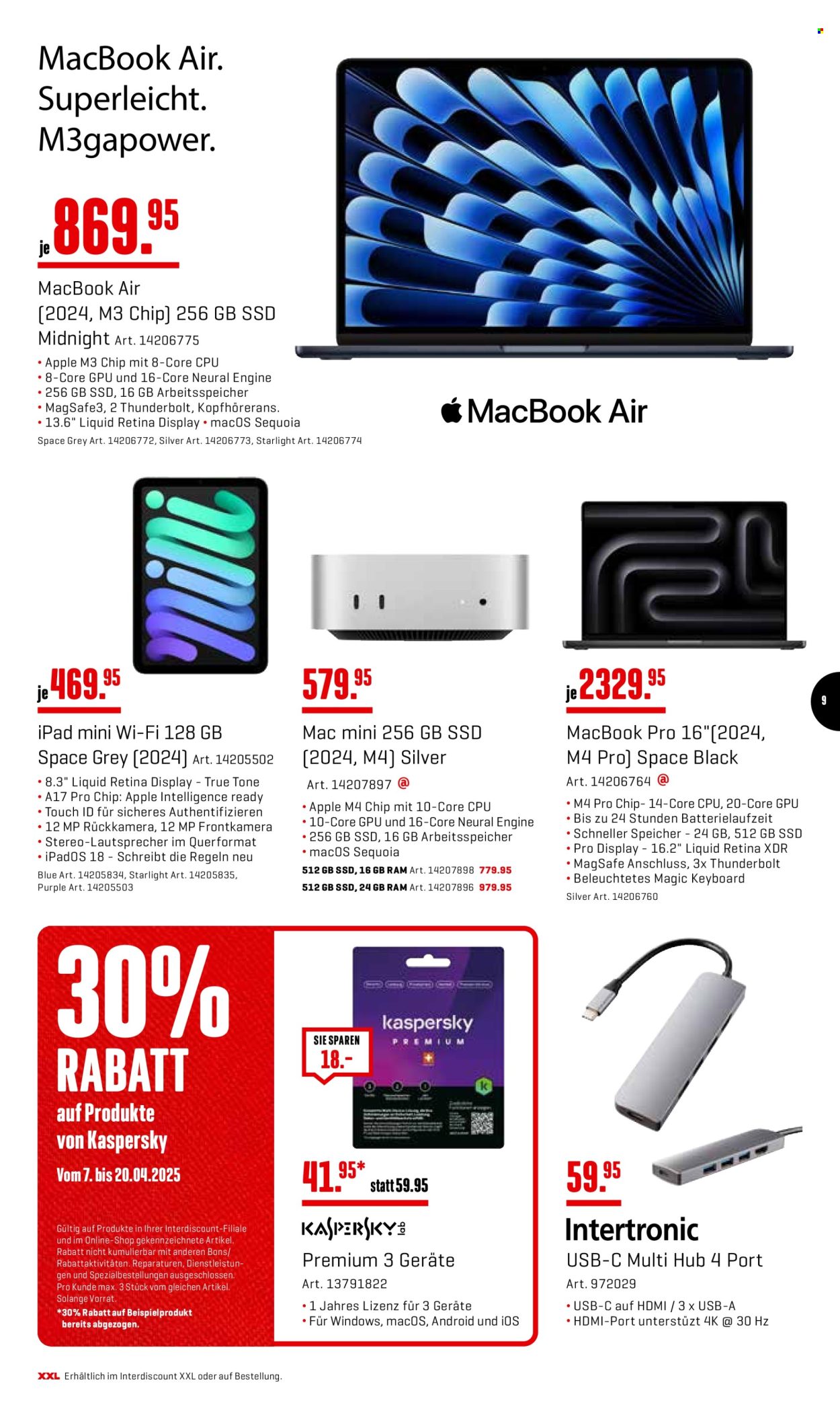 Volantino Interdiscount - 7.4.2025 - 20.4.2025. Pagina 9