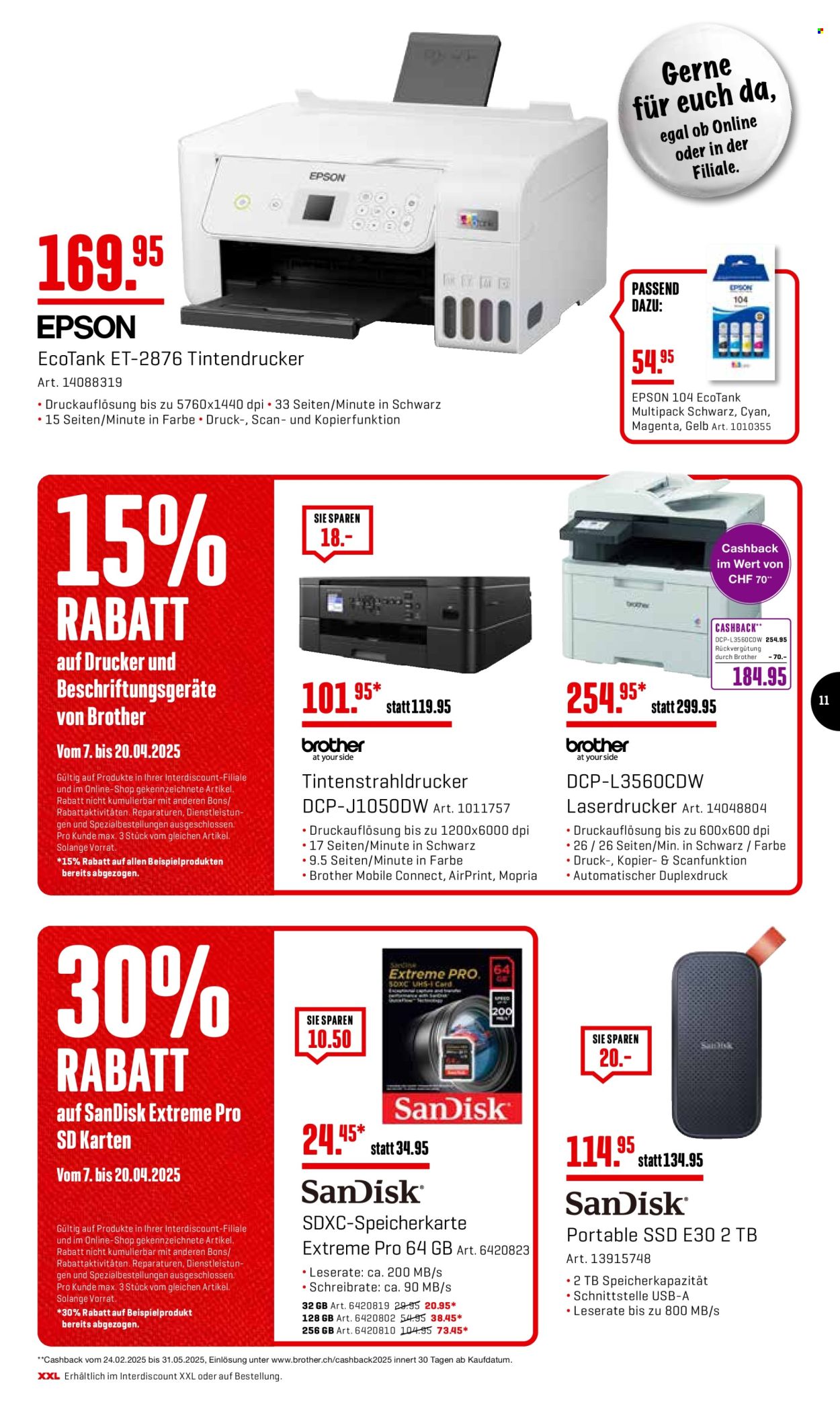 Volantino Interdiscount - 7.4.2025 - 20.4.2025. Pagina 11