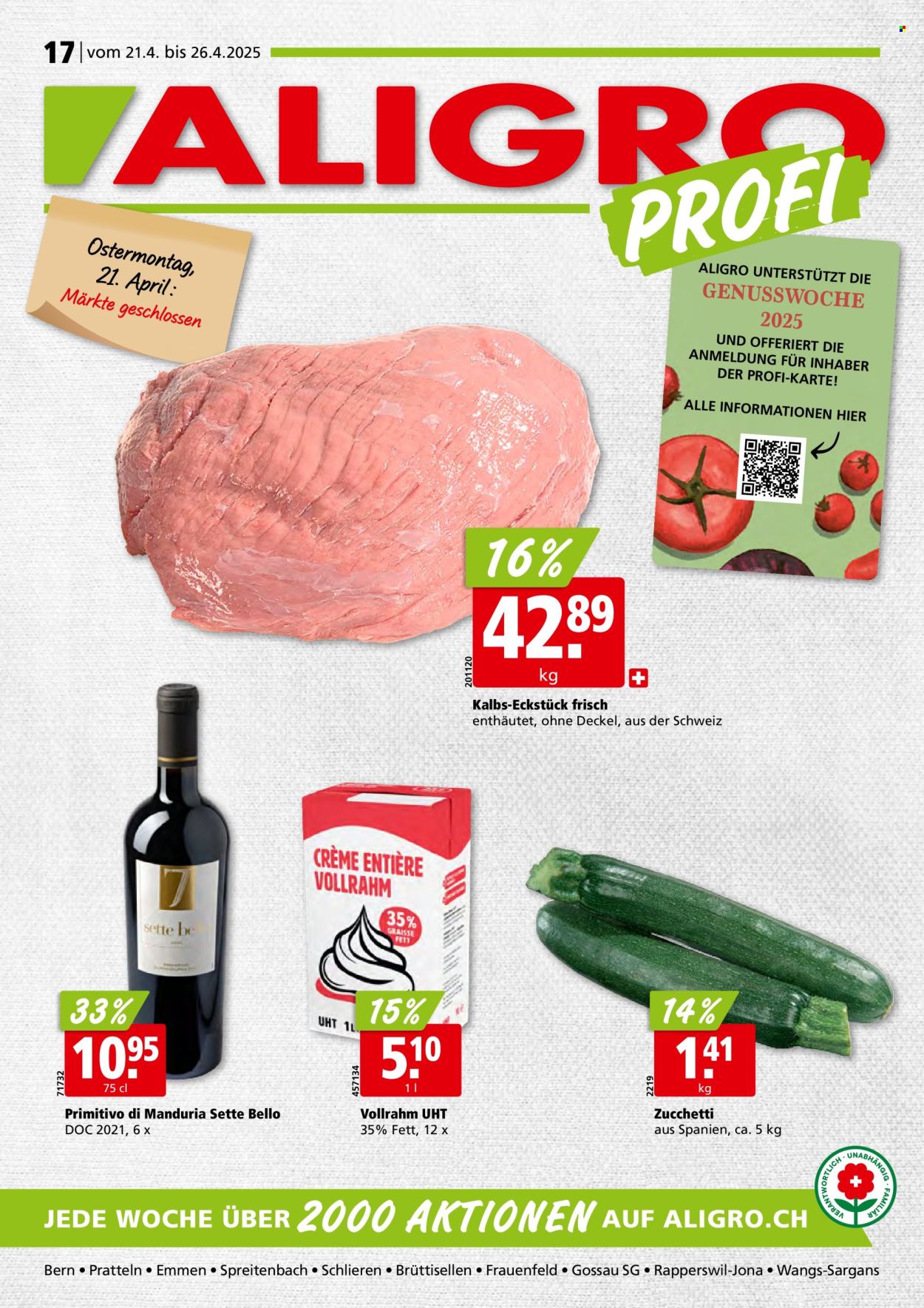 Volantino ALIGRO - 21.4.2025 - 26.4.2025. Pagina 1