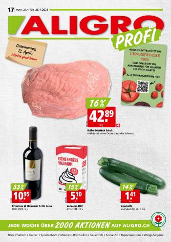 Volantino ALIGRO - 21.4.2025 - 26.4.2025.