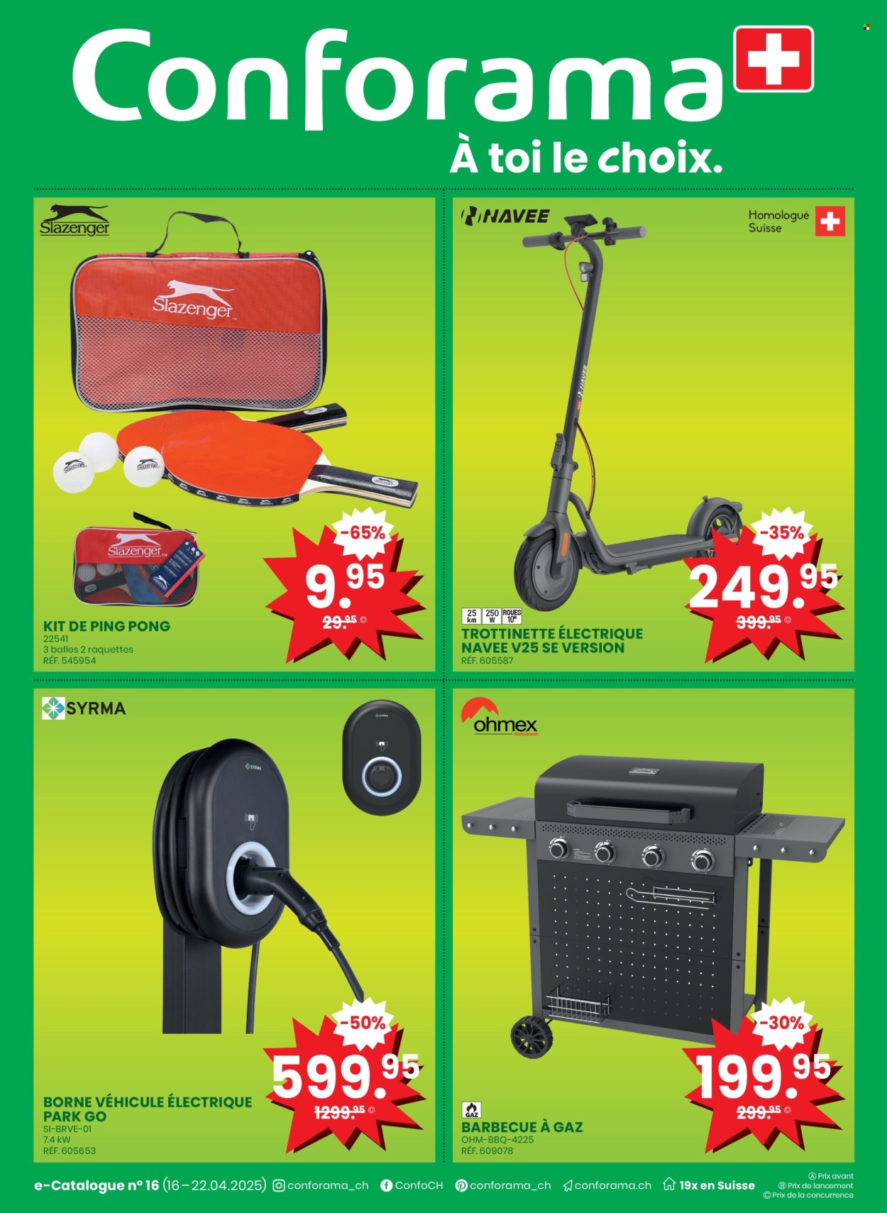 Volantino Conforama - 16.4.2025 - 22.4.2025. Pagina 1