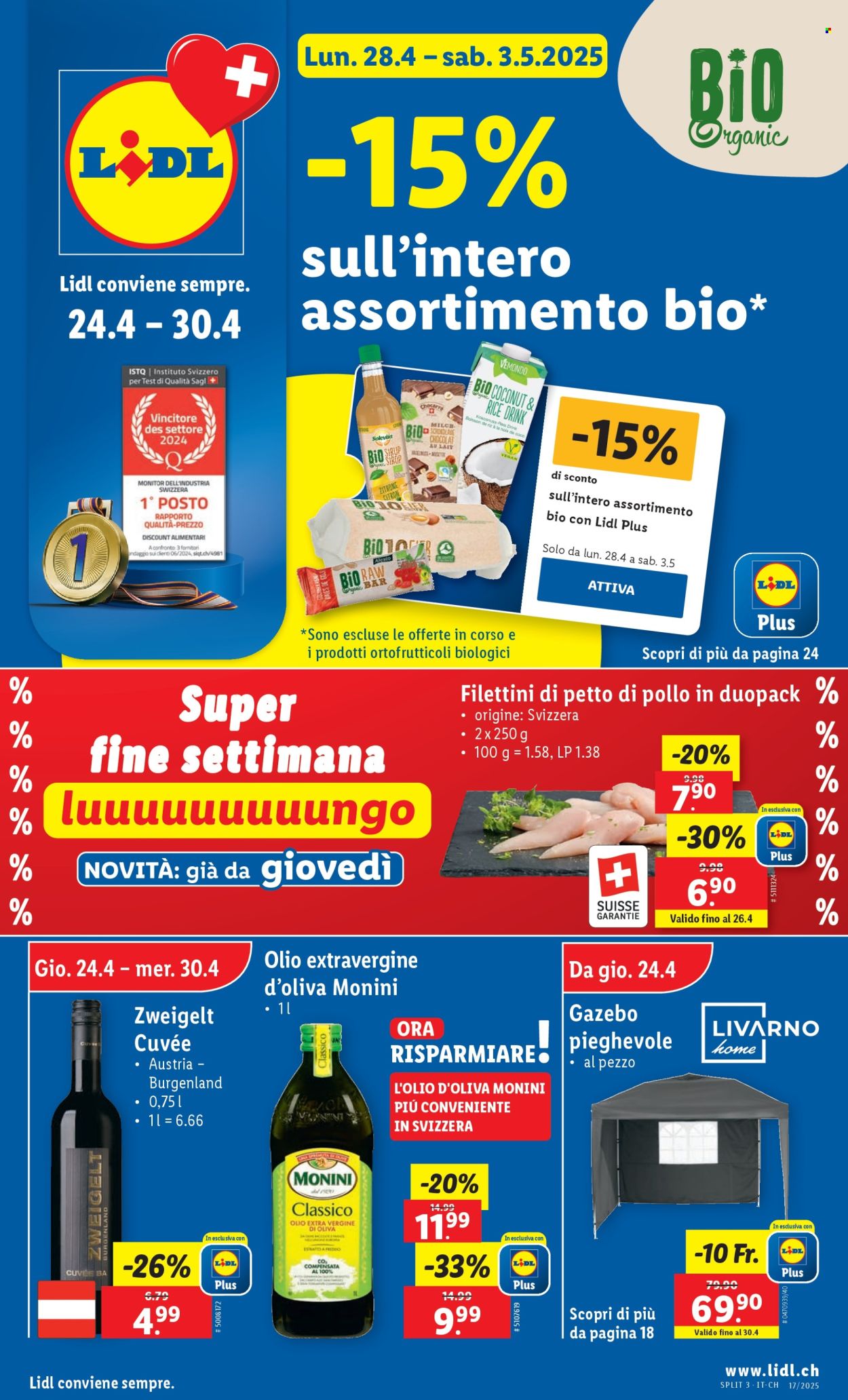 Volantino Lidl - 24.4.2025 - 30.4.2025. Pagina 1