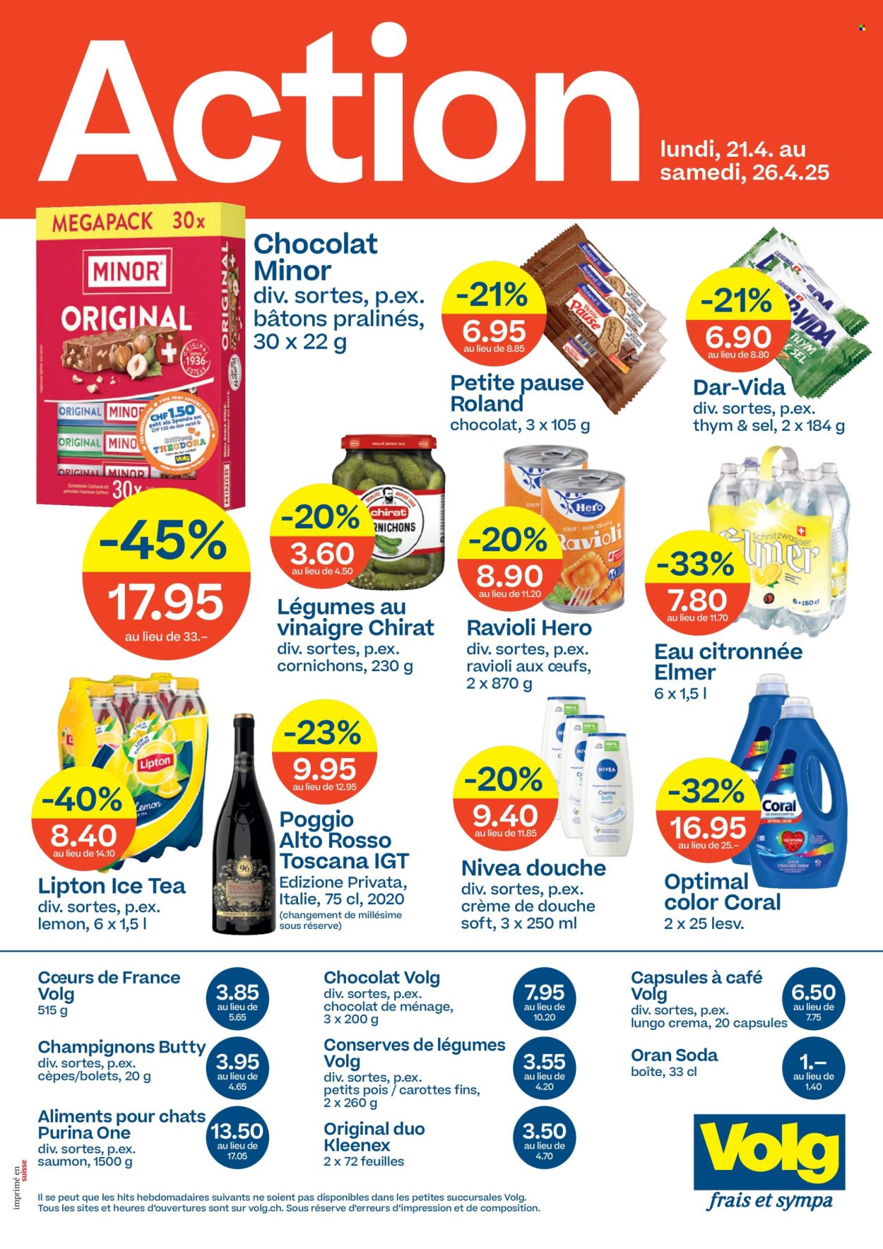 Catalogue Volg - 21.4.2025 - 26.4.2025. Page 1