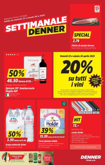 Prospekte Denner - 22.4.2025 - 28.4.2025.
