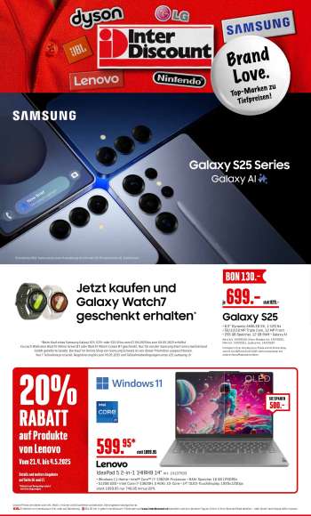 Catalogue Interdiscount - 21.4.2025 - 4.5.2025.