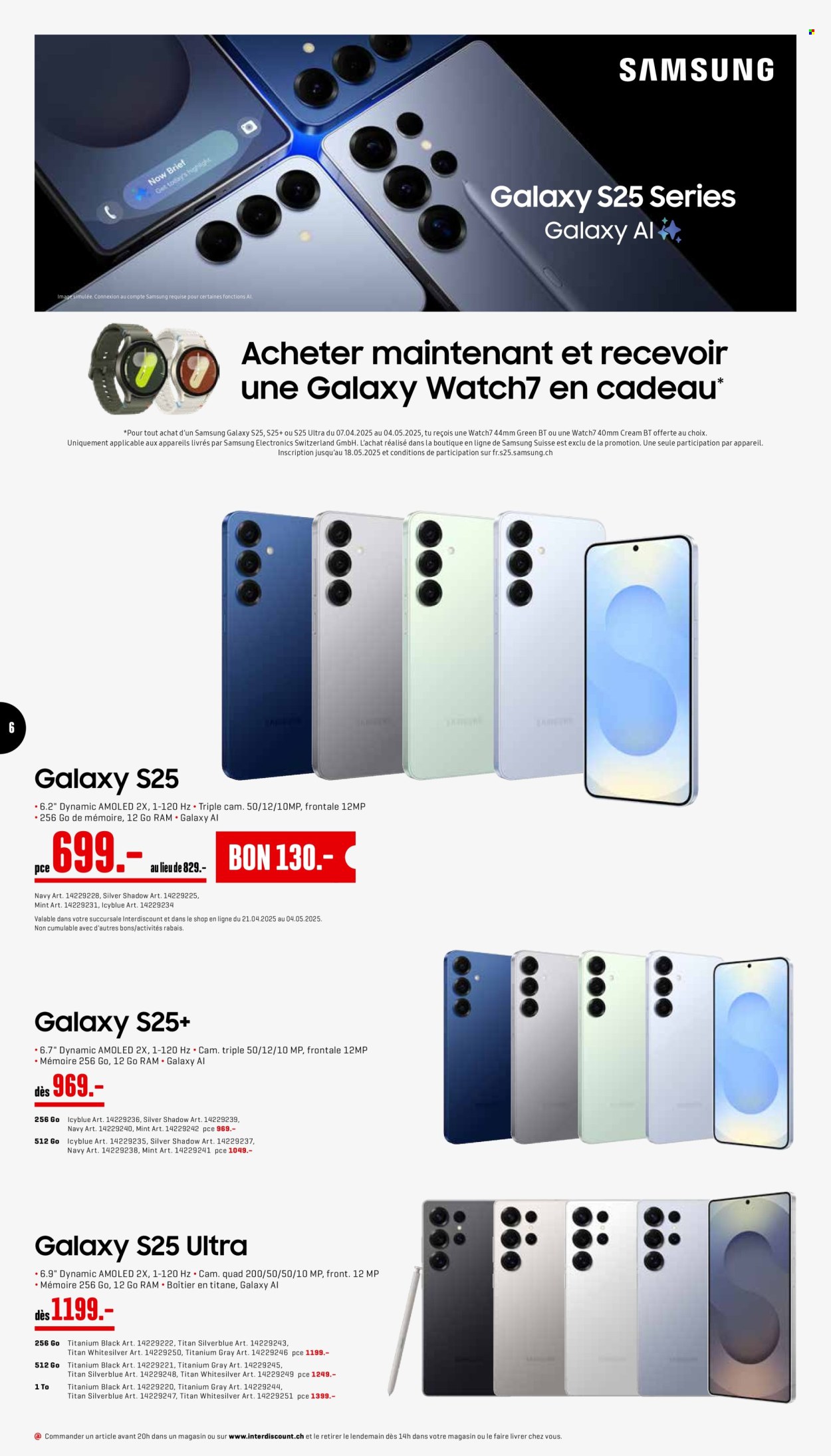 Prospekt Interdiscount - 21.4.2025 - 4.5.2025. Seite 6