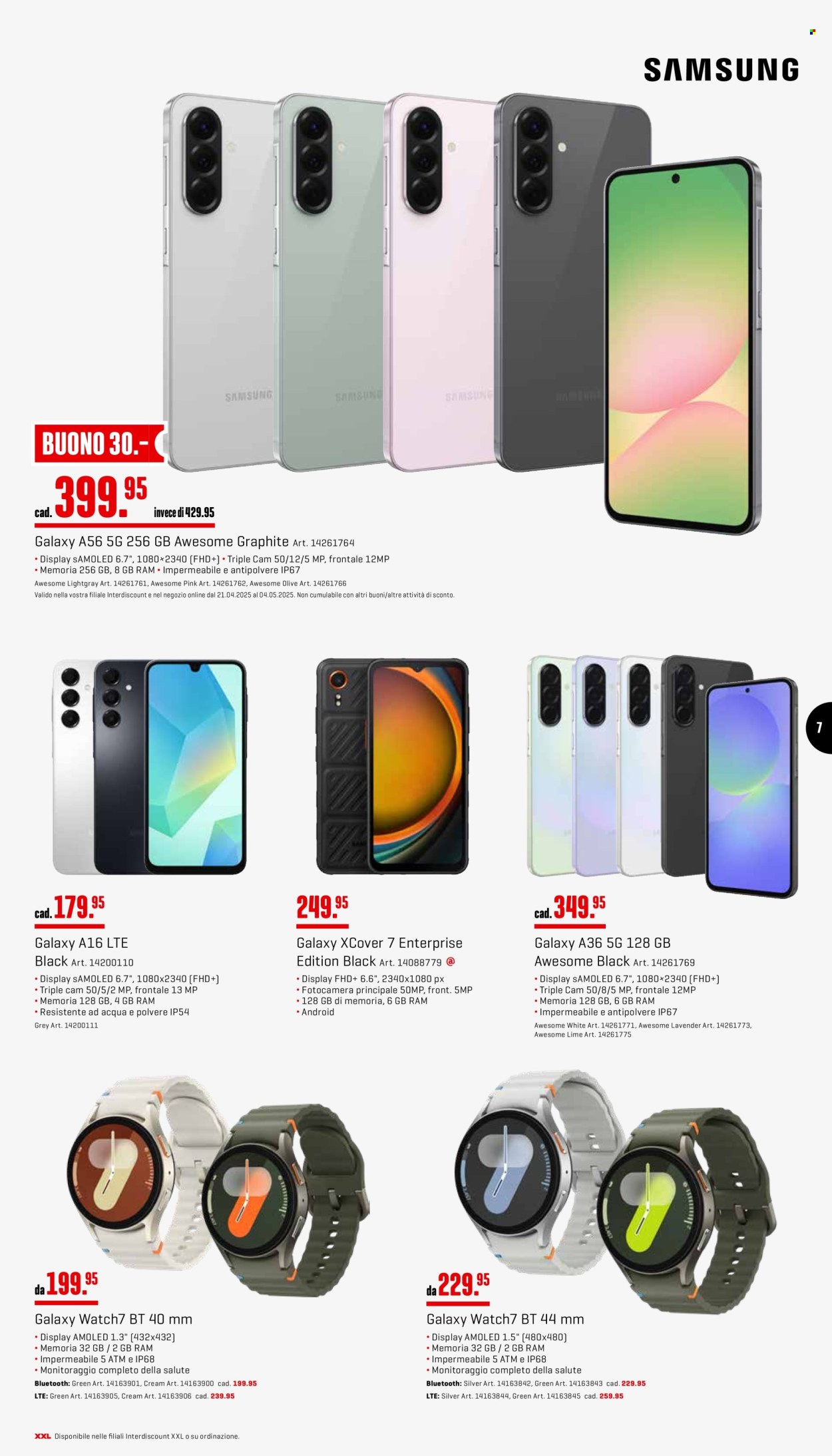 Prospekt Interdiscount - 21.4.2025 - 4.5.2025. Seite 7