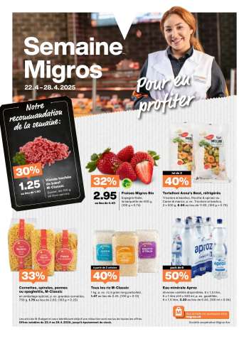 Catalogue Migros - 22.4.2025 - 28.4.2025.