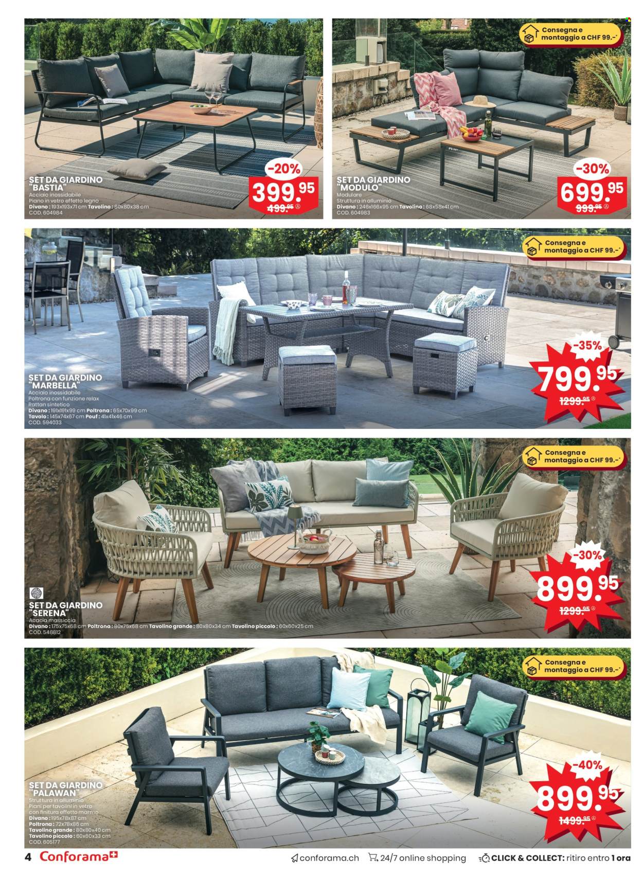 Volantino Conforama - 23.4.2025 - 6.5.2025. Pagina 4