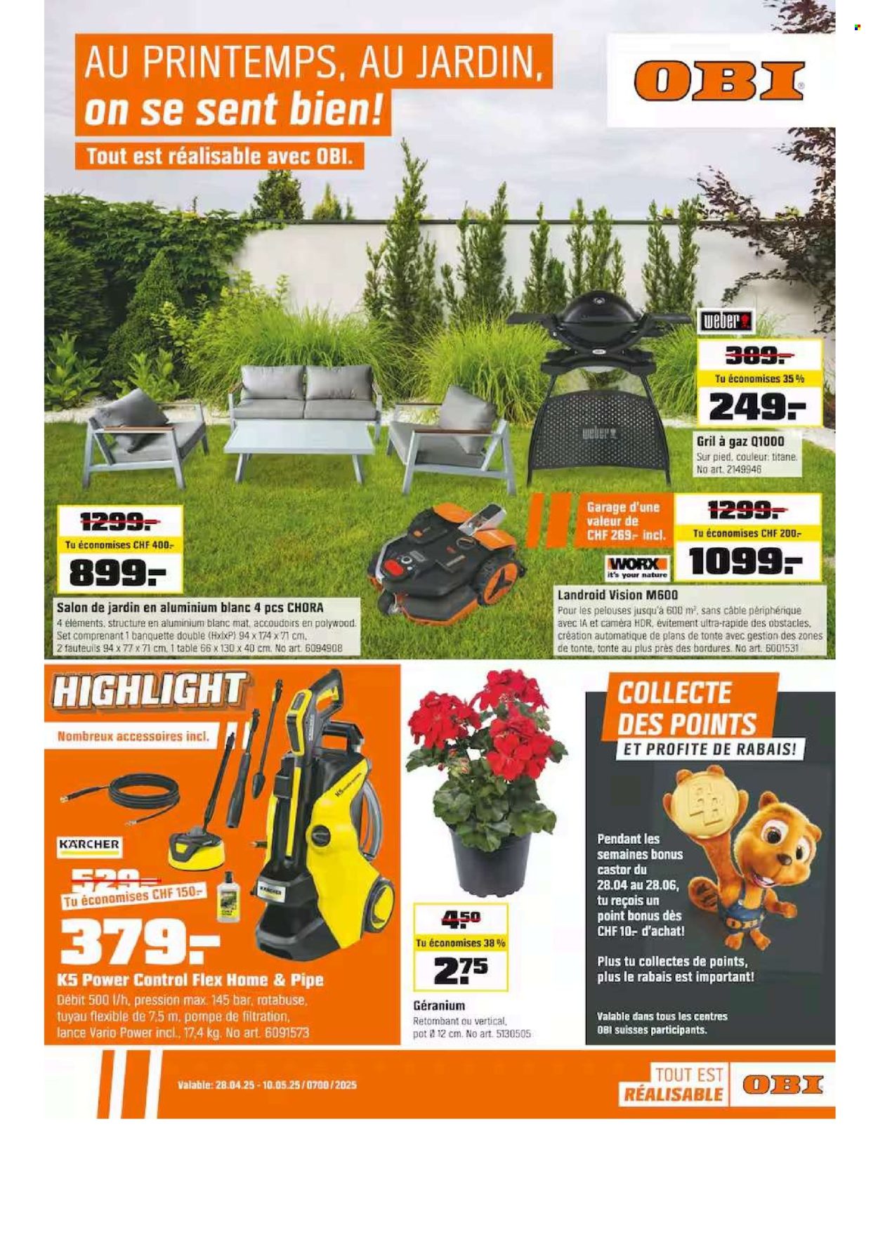 Volantino OBI - 28.4.2025 - 10.5.2025. Pagina 1