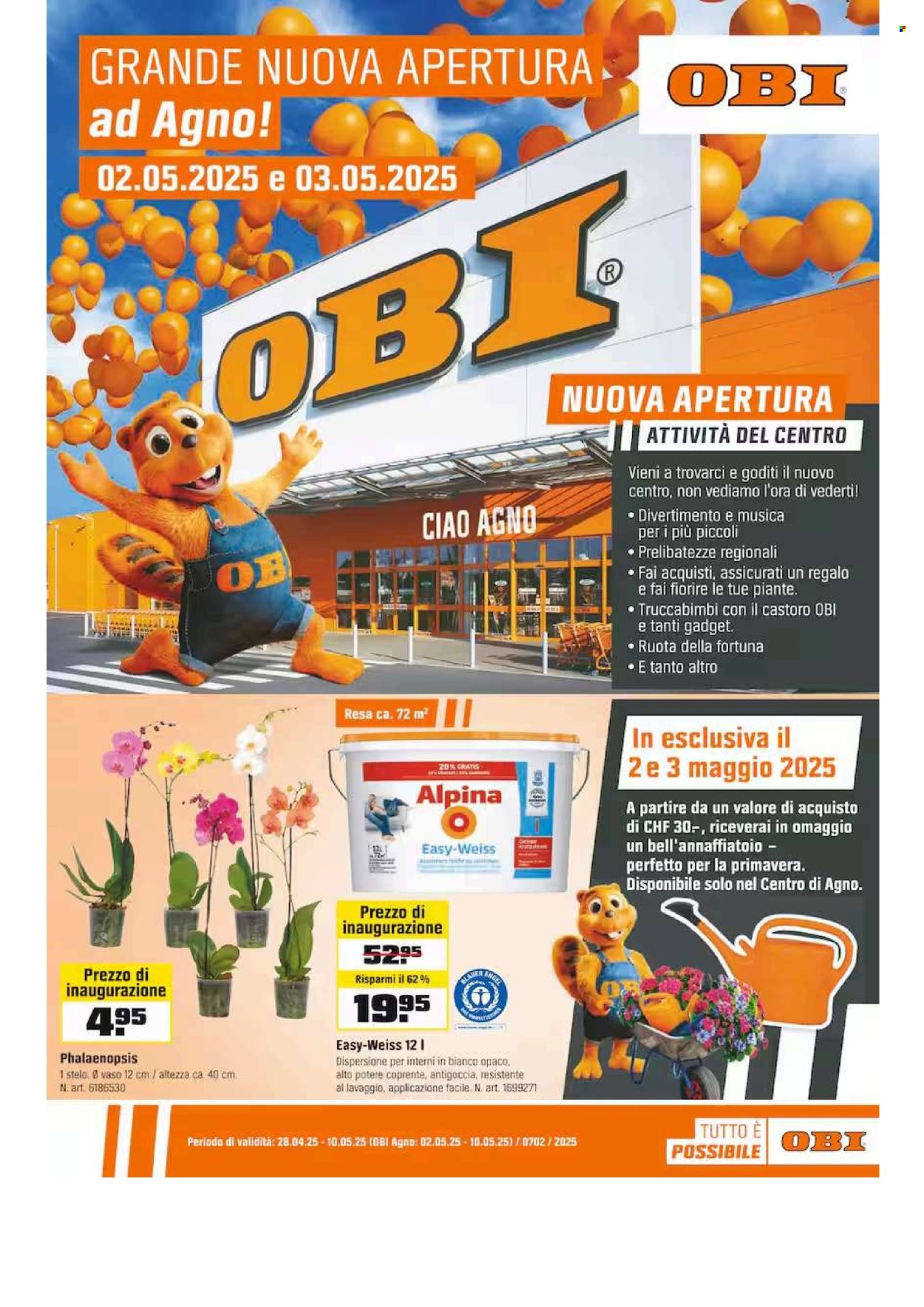 Volantino OBI - 28.4.2025 - 10.5.2025. Pagina 1