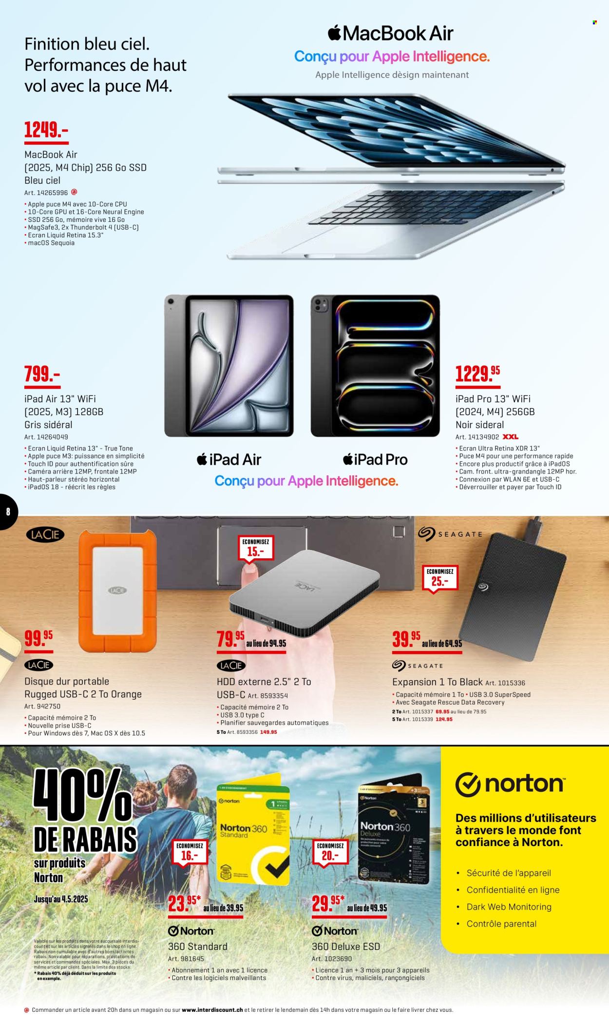Prospekt Interdiscount - 28.4.2025 - 4.5.2025. Seite 8