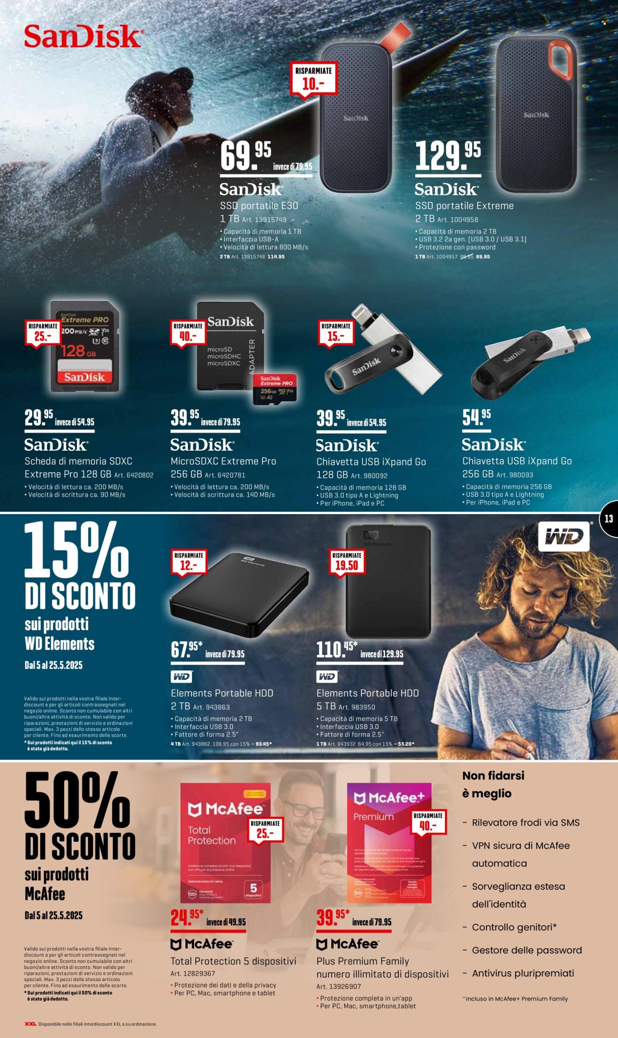 Volantino Interdiscount - 5.5.2025 - 25.5.2025. Pagina 13