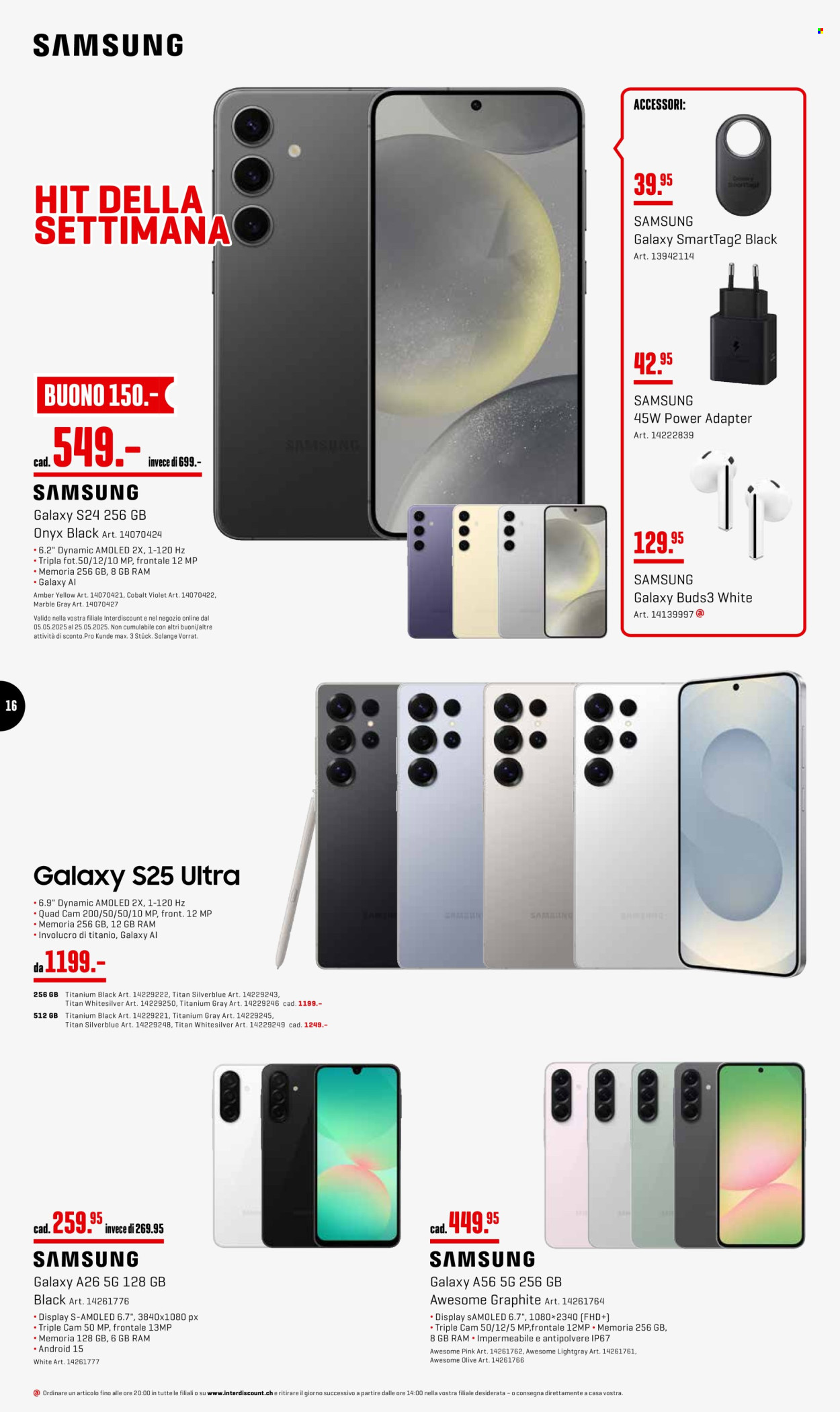 Volantino Interdiscount - 12.5.2025 - 25.5.2025. Pagina 16