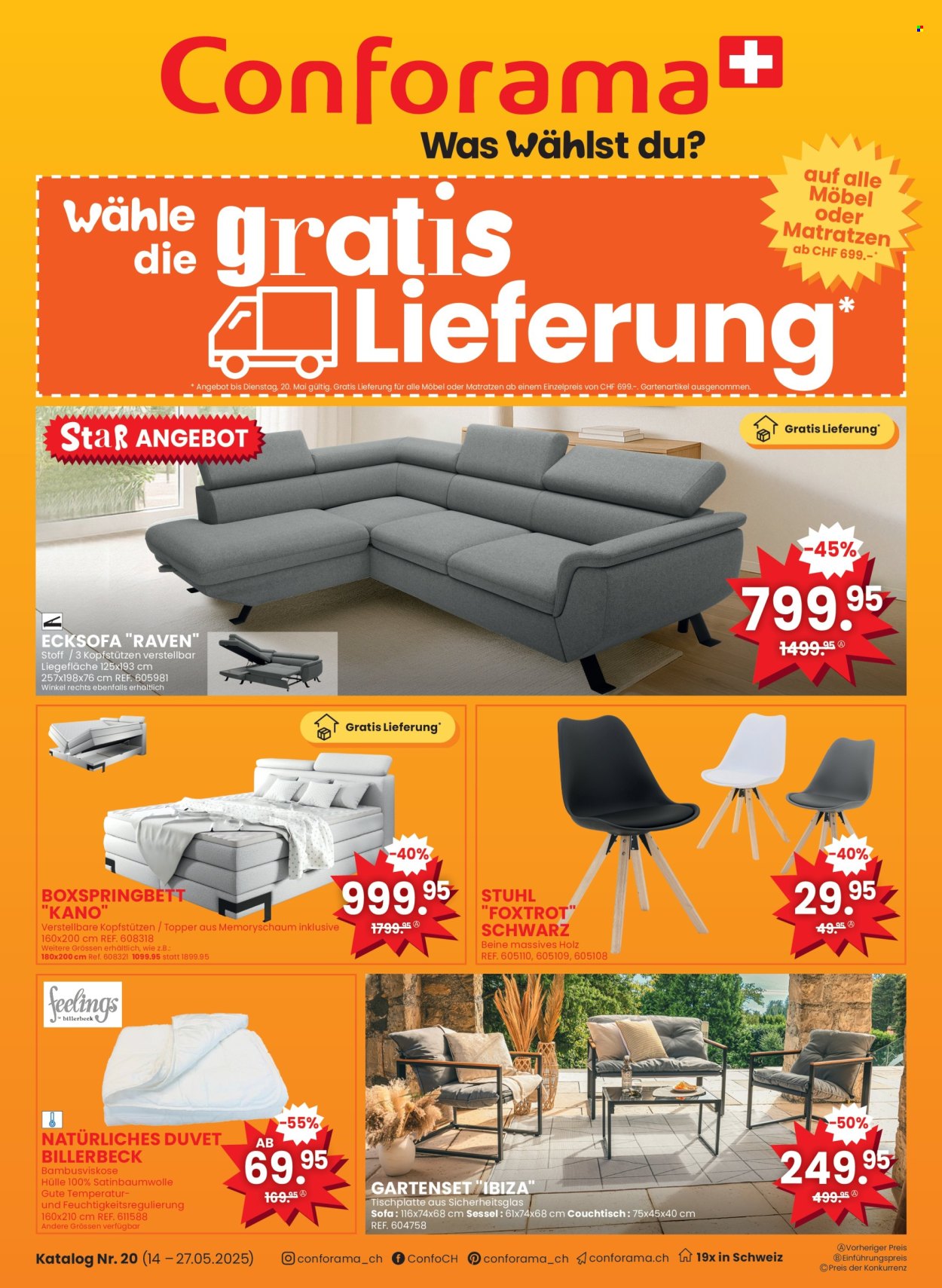 Prospekt Conforama - 14.5.2025 - 27.5.2025. Seite 1
