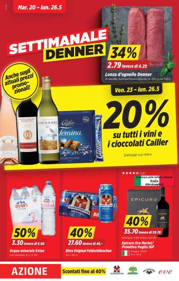Prospekte Denner - 20.5.2025 - 26.5.2025.