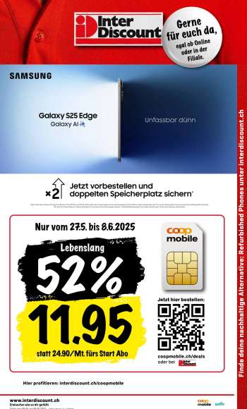 Catalogue Interdiscount - 26.5.2025 - 8.6.2025.