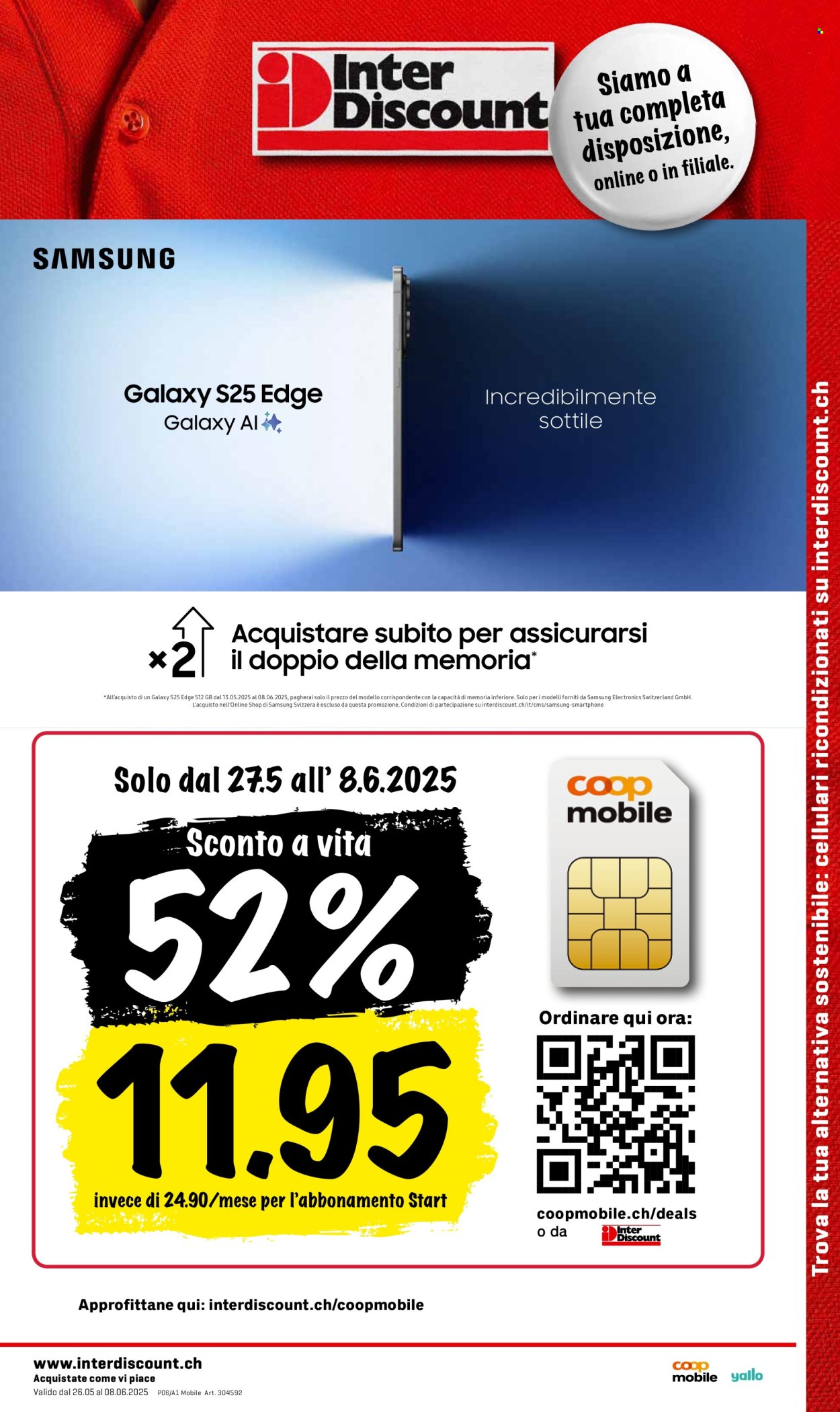 Volantino Interdiscount - 26.5.2025 - 8.6.2025. Pagina 1