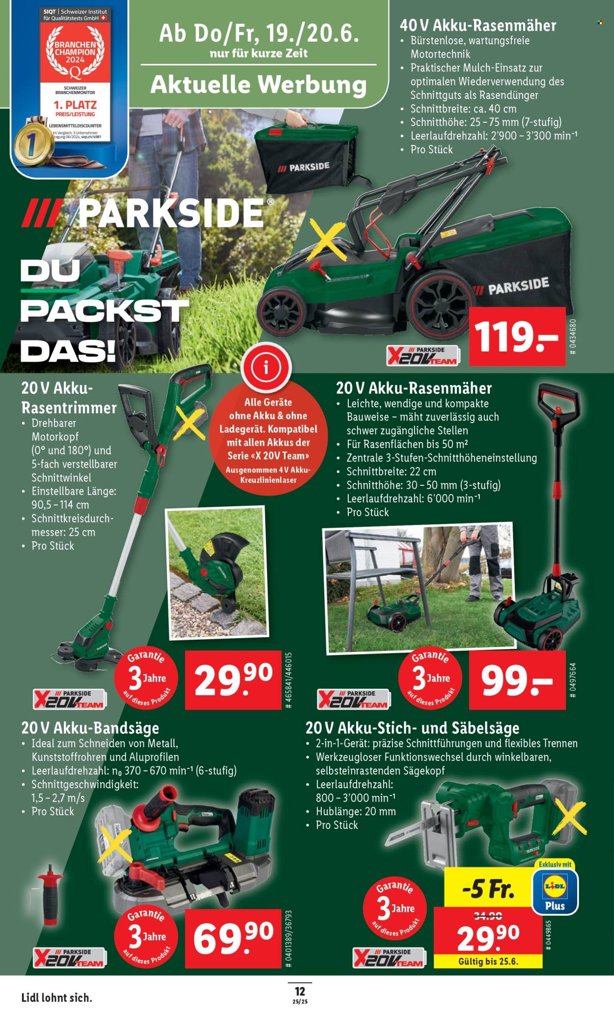 Prospekt Lidl - 19.6.2025 - 25.6.2025. Seite 12