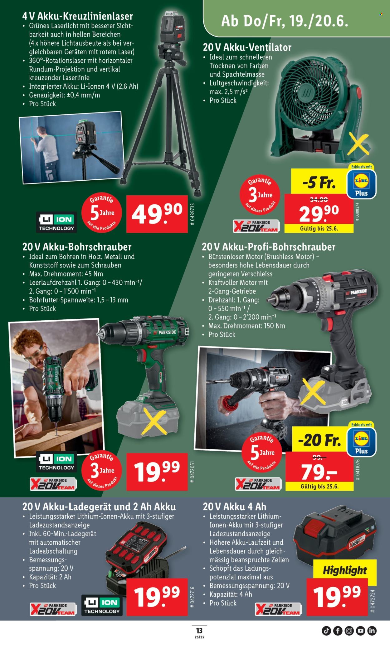 Prospekt Lidl - 19.6.2025 - 25.6.2025. Seite 13