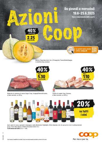 Prospekte Coop - 19.6.2025 - 25.6.2025.