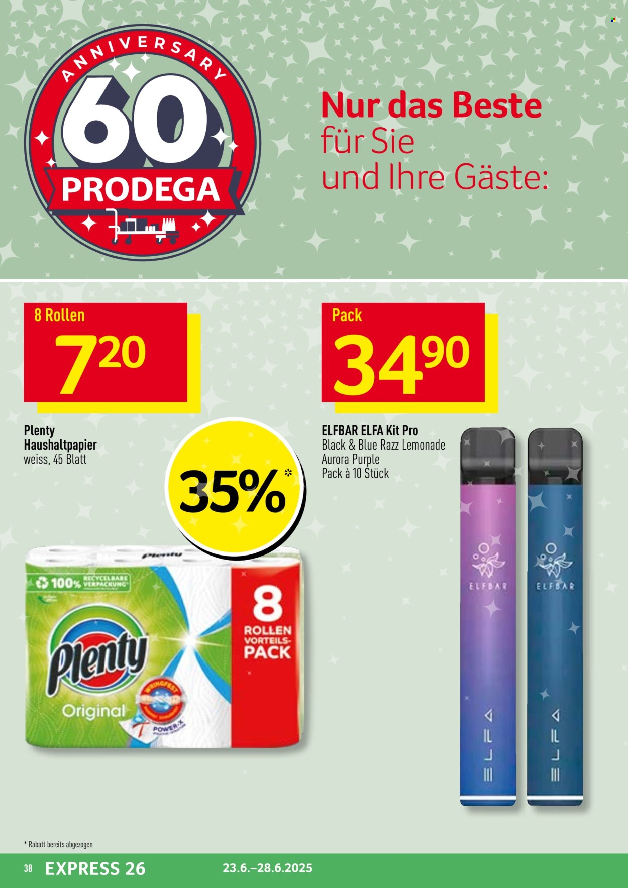 Volantino Prodega - 23.6.2025 - 28.6.2025. Pagina 38