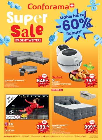 Catalogue Conforama - 25.6.2025 - 8.7.2025.