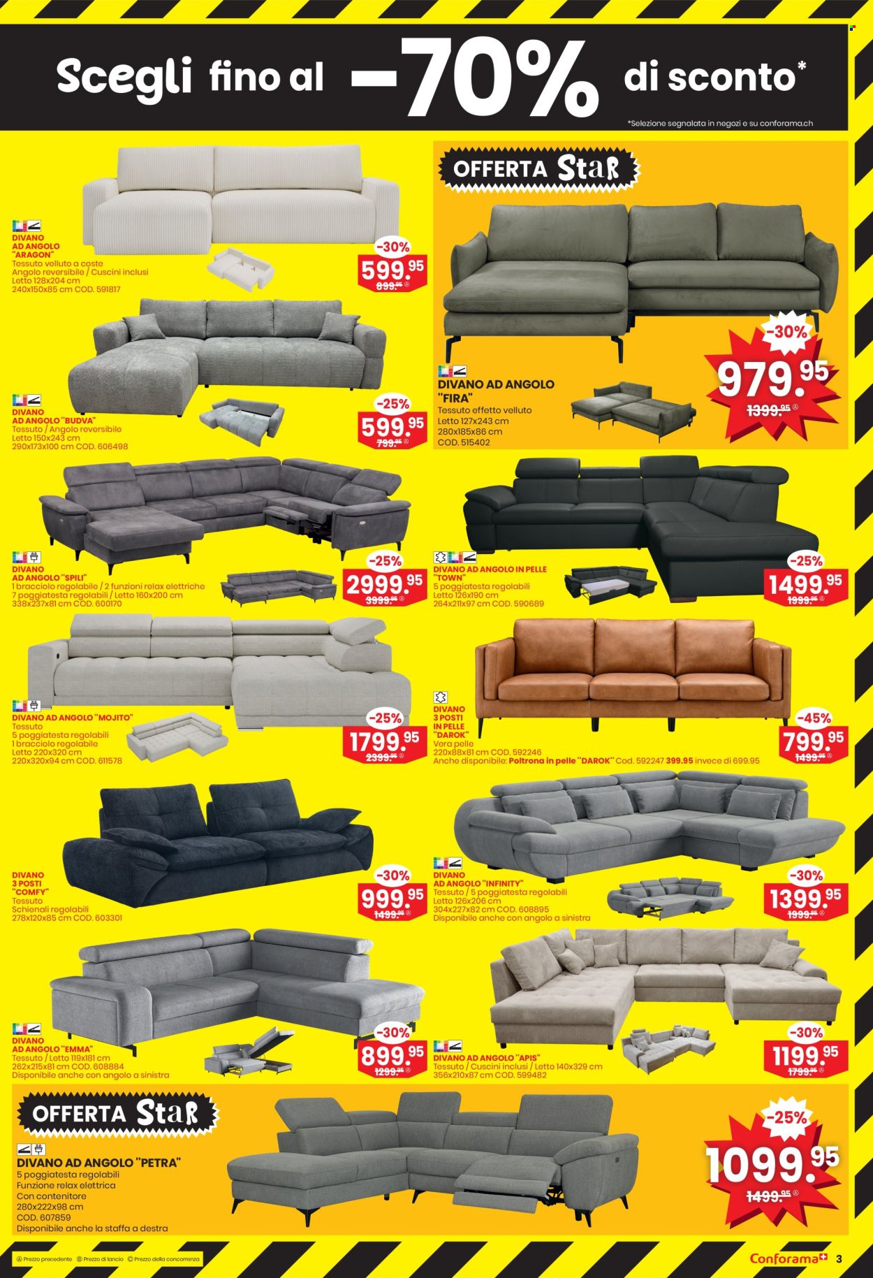 Volantino Conforama - 9.7.2025 - 22.7.2025. Pagina 3