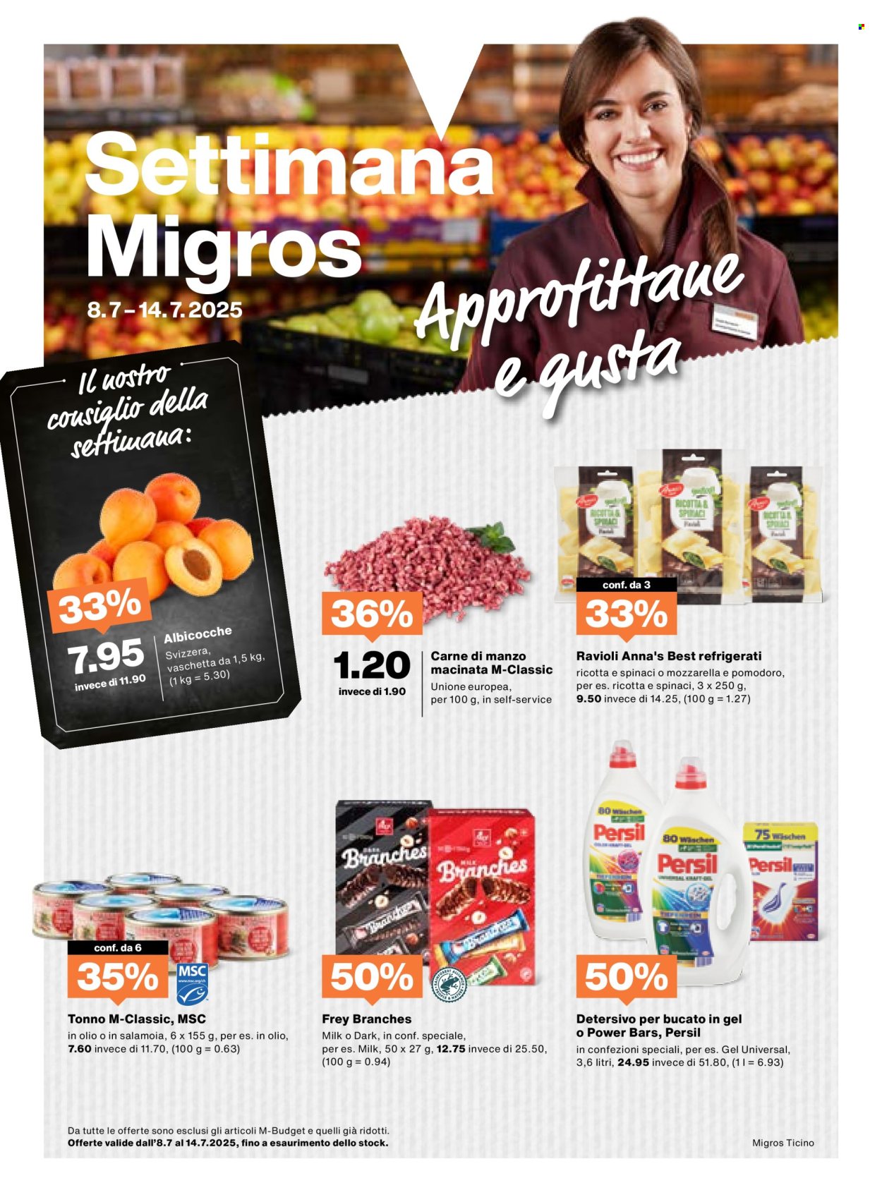 Volantino Migros - 8.7.2025 - 14.7.2025. Pagina 1
