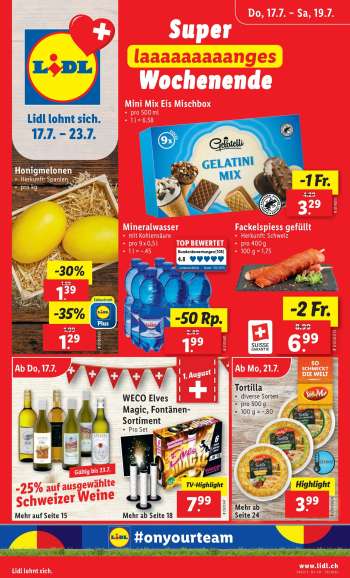 Prospekte Lidl - 17.7.2025 - 23.7.2025.