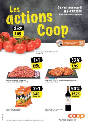 Prospekte Coop - 17.7.2025 - 23.7.2025.