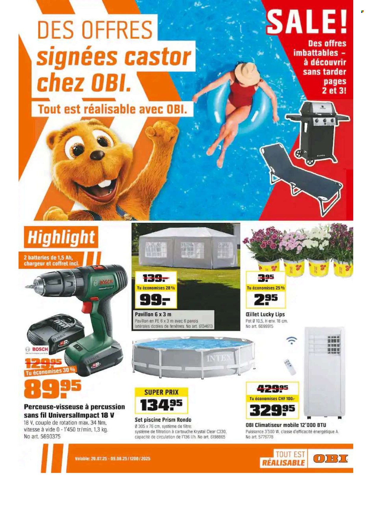 Catalogue OBI - 20.7.2025 - 9.8.2025. Page 1