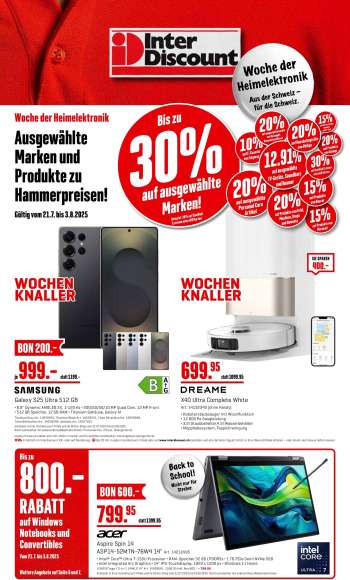 Volantino Interdiscount - 21.7.2025 - 3.8.2025.