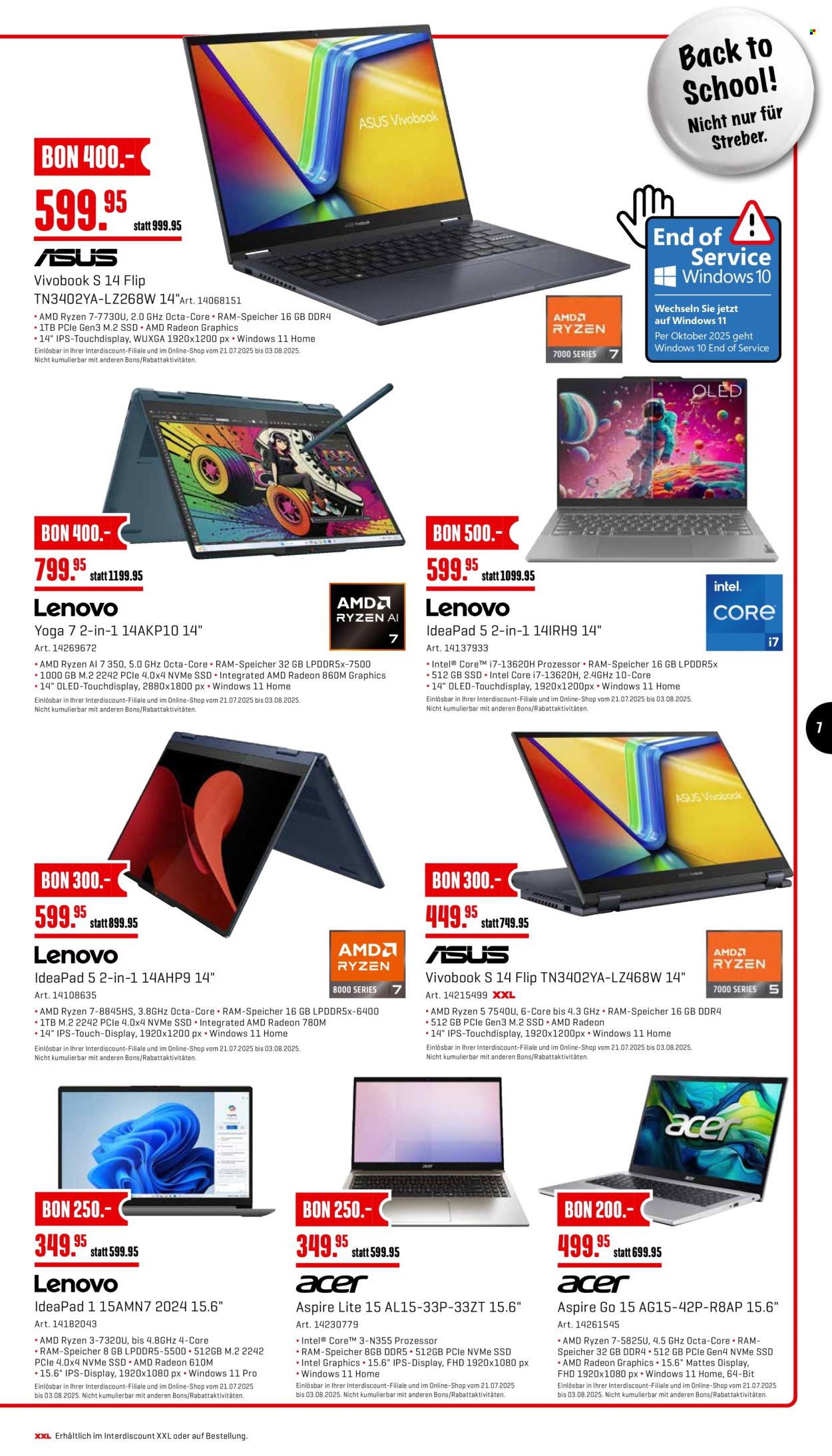 Volantino Interdiscount - 21.7.2025 - 3.8.2025. Pagina 7