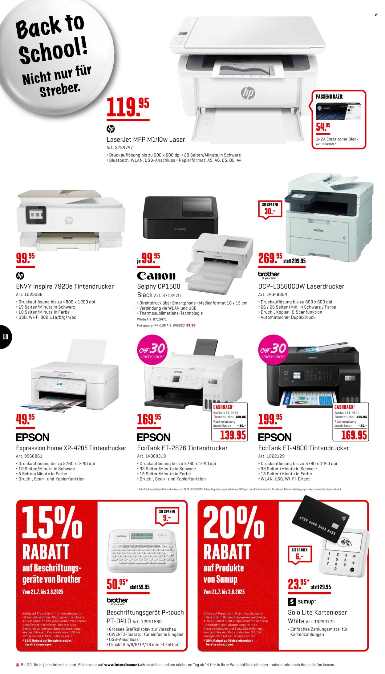 Volantino Interdiscount - 21.7.2025 - 3.8.2025. Pagina 10