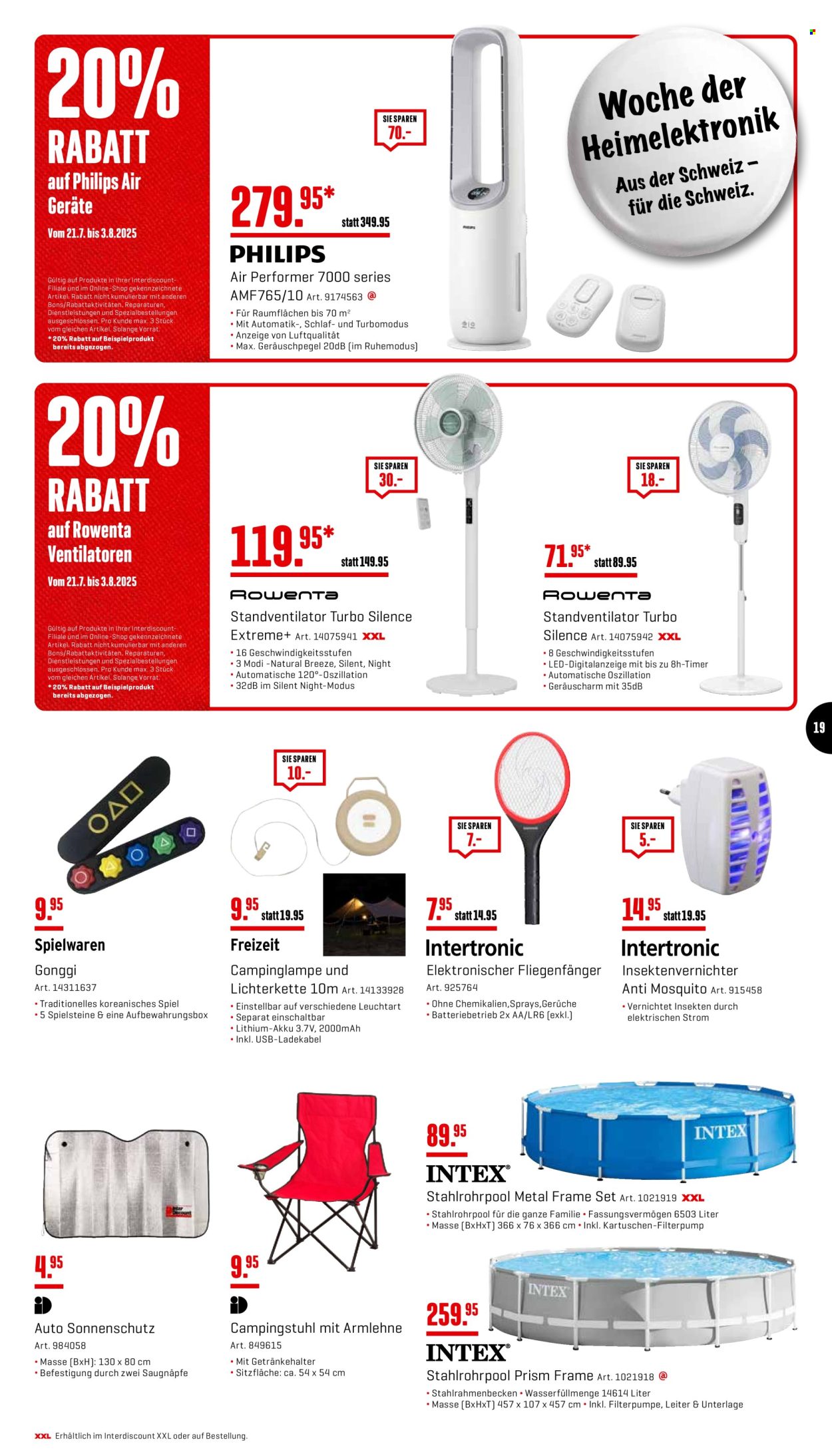 Volantino Interdiscount - 21.7.2025 - 3.8.2025. Pagina 19