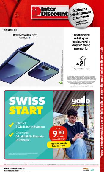 Volantino Interdiscount - 21.7.2025 - 3.8.2025.