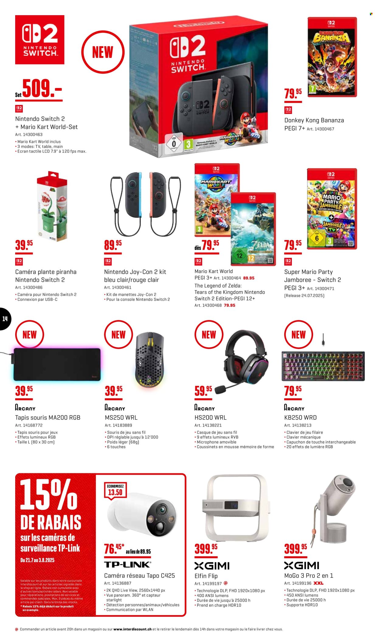 Catalogue Interdiscount - 21.7.2025 - 3.8.2025. Page 14