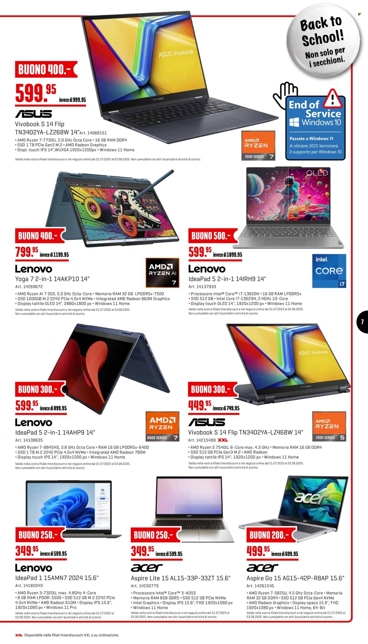 Volantino Interdiscount - 21.7.2025 - 3.8.2025. Pagina 7