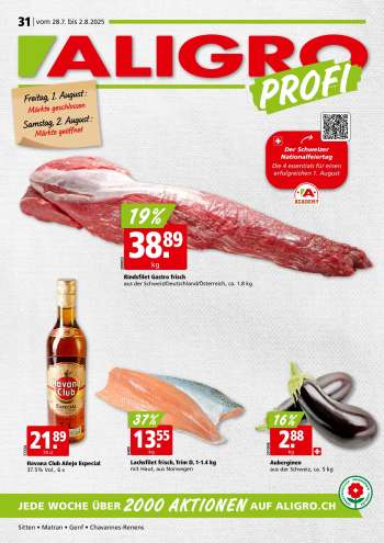 Catalogue ALIGRO - 28.7.2025 - 2.8.2025.