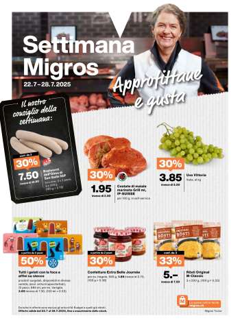 Volantino Migros - 22.7.2025 - 28.7.2025.