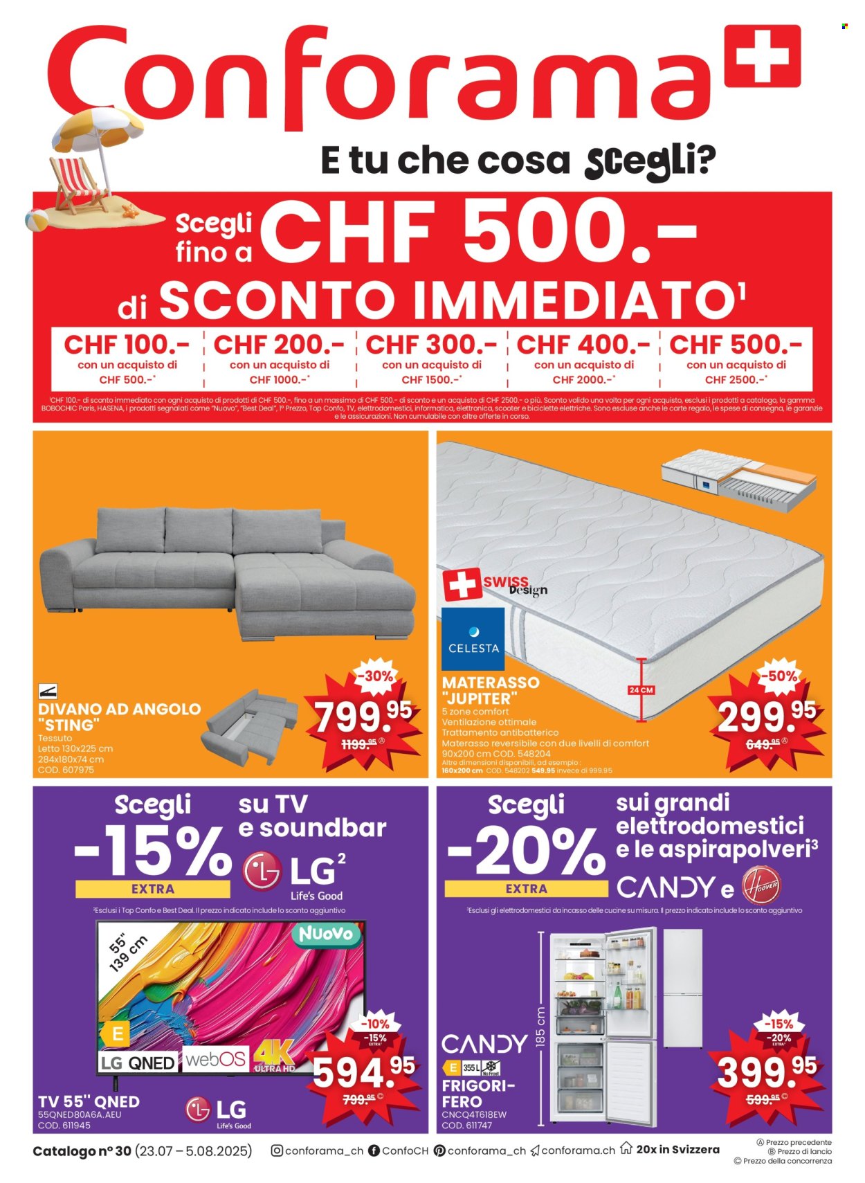 Catalogue Conforama - 23.7.2025 - 5.8.2025. Page 1