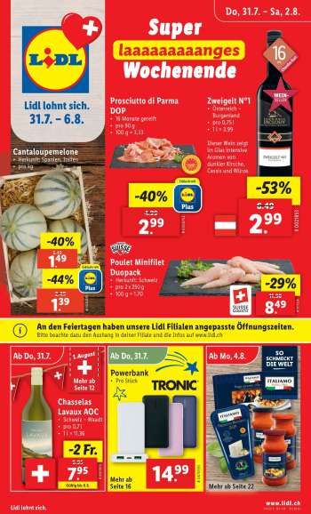 Prospekte Lidl - 31.7.2025 - 6.8.2025.