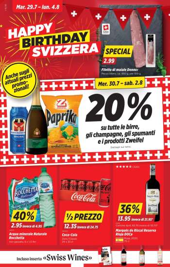 Prospekte Denner - 29.7.2025 - 4.8.2025.