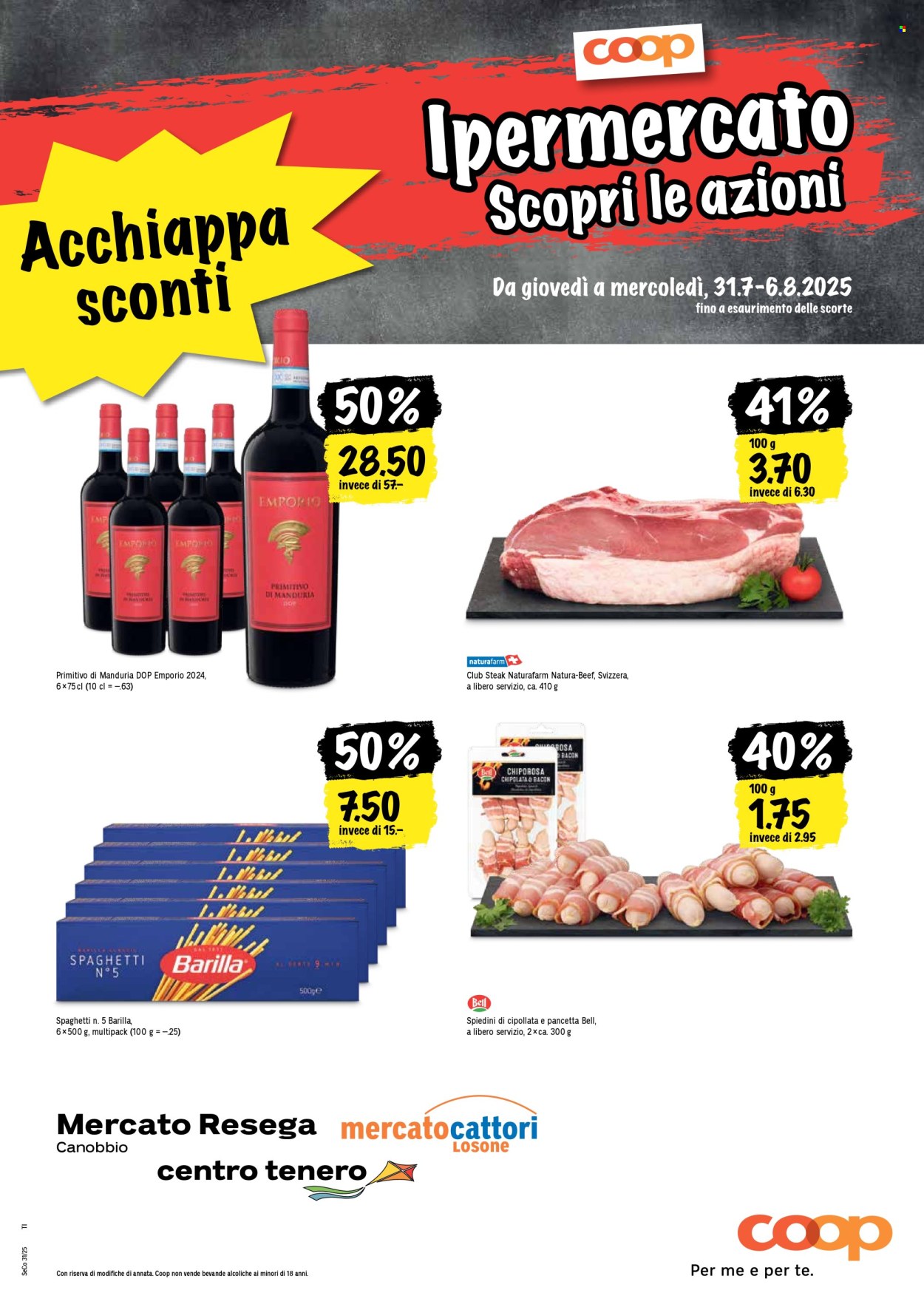 Prospekt Coop - 31.7.2025 - 6.8.2025. Seite 21