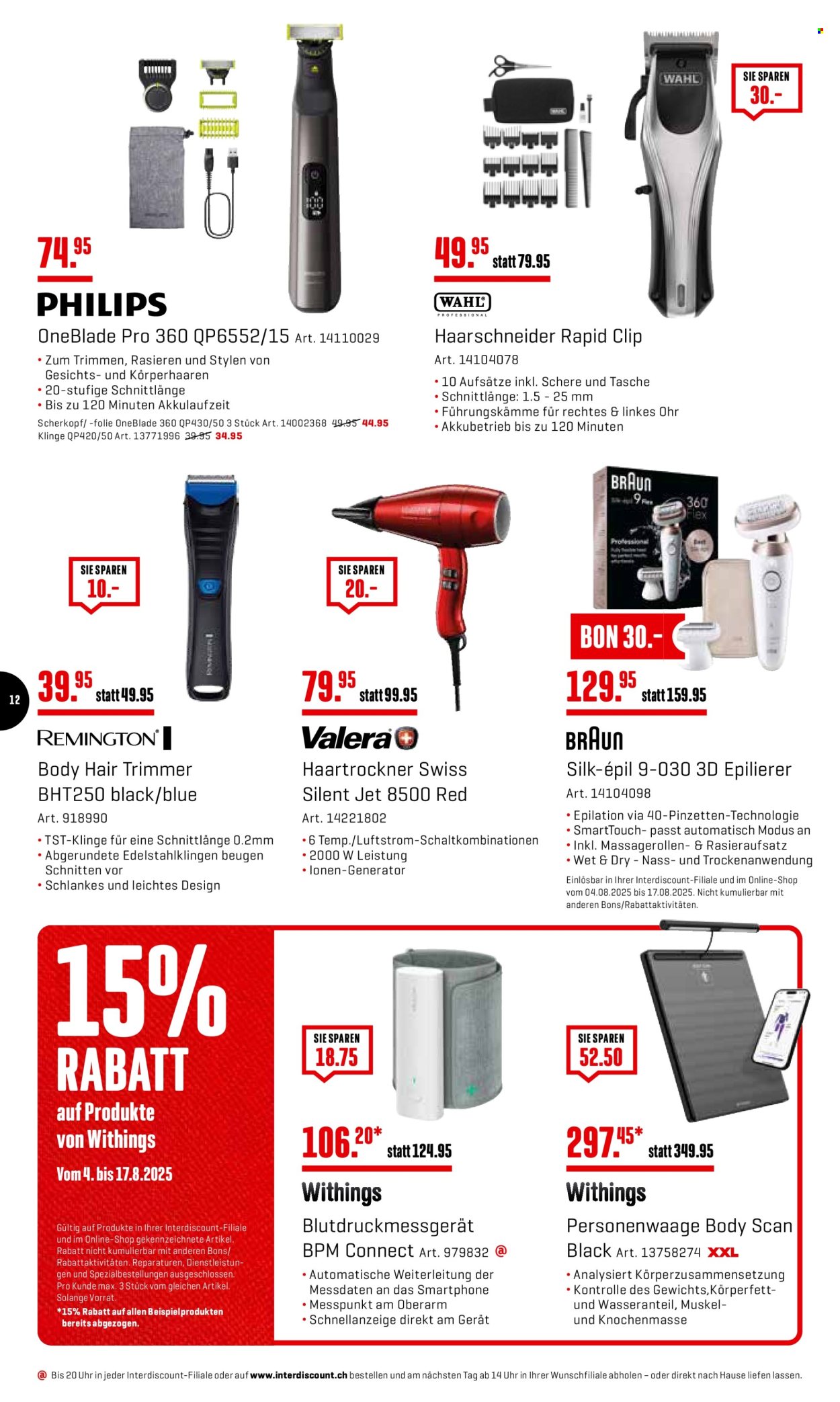 Volantino Interdiscount - 4.8.2025 - 17.8.2025. Pagina 12