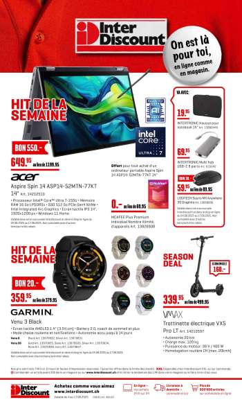 Catalogue Interdiscount - 4.8.2025 - 17.8.2025.