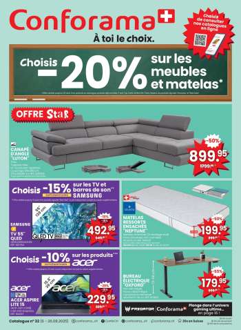 Catalogue Conforama - 6.8.2025 - 26.8.2025.